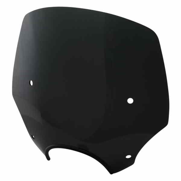 取寄せ エルパソ ウィンドシールド - 15インチ - 7インチ ヘッドライトカットアウト - ダークブラックスモーク メンフィスシェード El Paso Windshield - 15 - 7 Headlight Cutout - Dark Black Smoke MEP5245 23110067