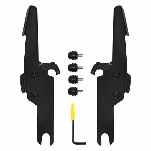 取寄せ バットウィング ファッツ/スリム マウントキット - ブラック - FLHRS/XS メンフィスシェード Batwing Fats/Slim Mounting Kit - Black - FLHRS/XS MEB2041 23200245