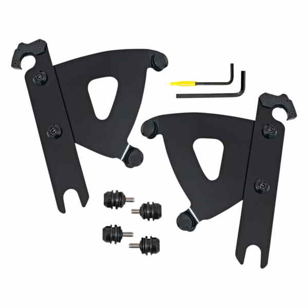 取寄せ ロードウォリアー トリガーロックマウントキット - ブラック - FLSTF メンフィスシェード Road Warrior Trigger-Lock Mounting Kit - Black - FLSTF MEB2053 23200261