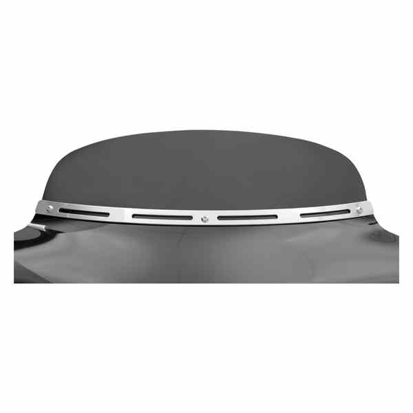 取寄せ フェアリング ウィンドシールドトリム - ステンレススチール - ポリッシュ仕上げ メンフィスシェード Fairing Windshield Trim - Stainless Steel - Polished MEM0911 23500110