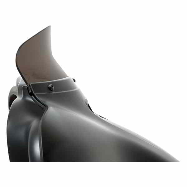 取寄せ スポイラー ウインドシールド - 4-1/2インチ - スモーク - FLH メンフィスシェード Spoiler Windshield - 4-1/2 - Smoke - FLH MEP8611 23500237