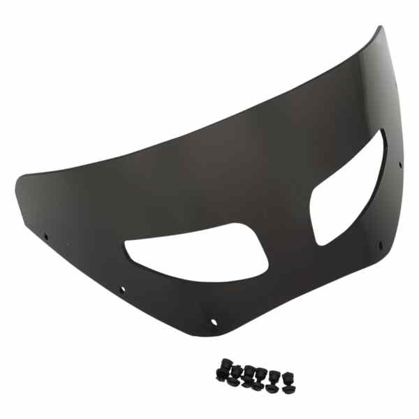 取寄せ ロードウォリアー ウィンドシールド - ベント付き - ダークブラックスモーク - 7インチ メンフィスシェード Road Warrior Windshield - Vented - Dark Black Smoke - 7 MEP87210 23500457