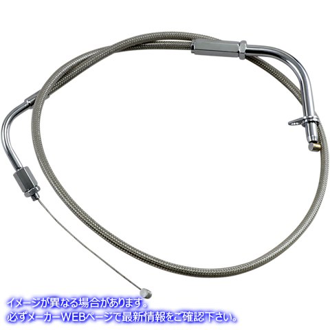 取寄せ アーマーコート編組ステンレス鋼ケーブル モーションプロ Throttle Cable - Pull - Yamaha - Stainless Steel 65-0284 06500421
