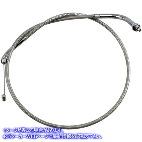 取寄せ アーマーコート編組ステンレス鋼ケーブル モーションプロ Throttle Cable - Push - Yamaha - Stainless Steel 65-0285 06500428