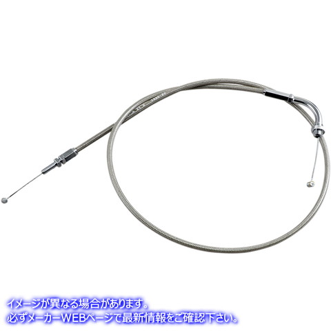 取寄せ アーマーコート編組ステンレス鋼ケーブル モーションプロ Throttle Cable - Honda - Stainless Steel 62-0421 06500617