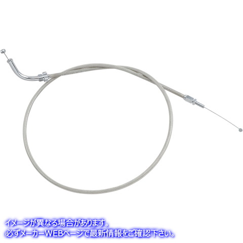 取寄せ アーマーコート編組ステンレス鋼ケーブル モーションプロ Throttle Cable - Push - Honda - Stainless Steel 62-0423 06500619