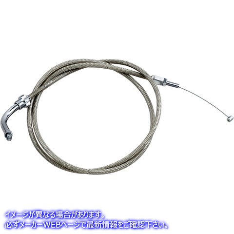 取寄せ アーマーコート編組ステンレス鋼ケーブル モーションプロ Throttle Cable - Push - Honda - Stainless Steel 62-0424 06500620