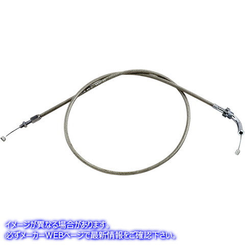 取寄せ アーマーコート編組ステンレス鋼ケーブル モーションプロ Throttle Cable - Push - VTX13C - Stainless Steel 62-0428 06500805