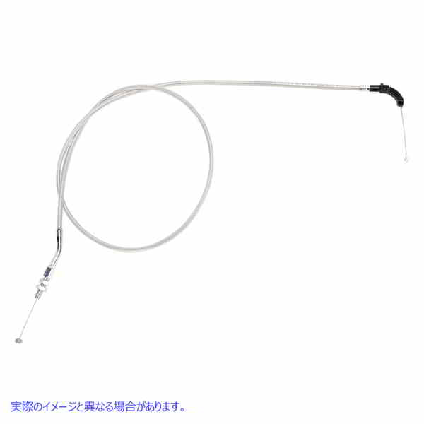 取寄せ アーマーコート編組ステンレス鋼ケーブル モーションプロ Throttle Cable - Push - Suzuki - Stainless Steel 64-0268 06501530