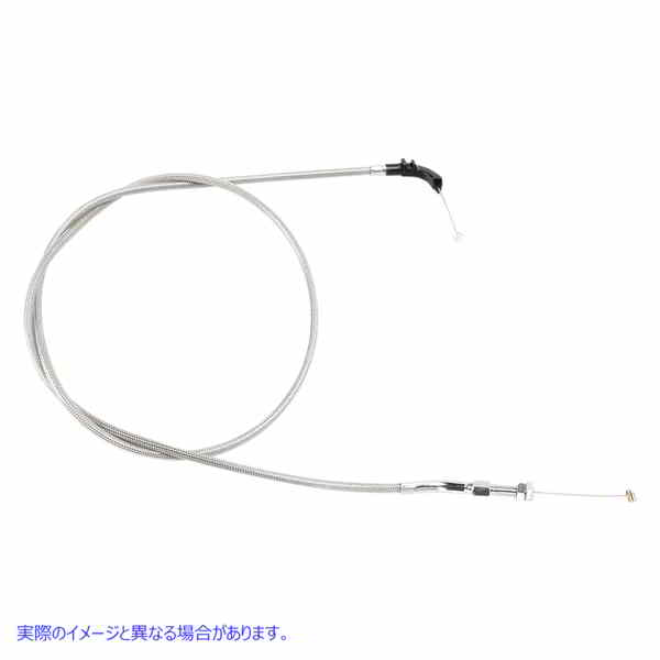 取寄せ アーマーコート編組ステンレス鋼ケーブル モーションプロ Throttle Cable - Push - Suzuki - Stainless Steel 64-0269 06501532