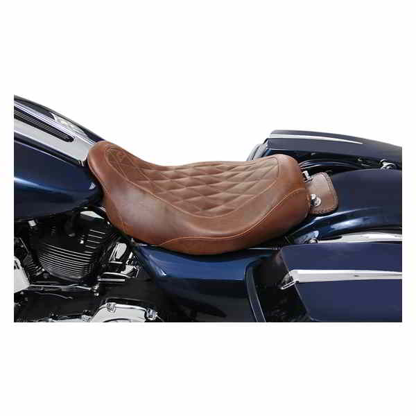 パーツデポ / 取寄せ ワイドトリッパーソロシート マスタング Seat - Wide Tripper? Solo - without  Backrest - Diamond - Brown 76722 08010745