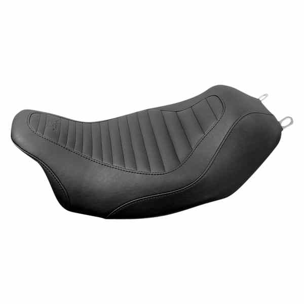 取寄せ トリッパーソロシート マスタング Seat - Tripper? Solo - without Backrest - Tuck and Roll - Black - FL '08+ 76713 08010766