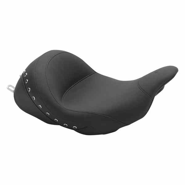 取寄せ ローダウンソロシート - バックレストなし マスタング Lowdown Seat with Driver Backrest - Black Studded 76082 08010961