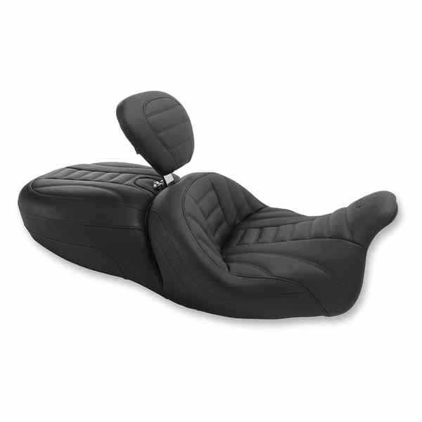 取寄せ ワンピースビンテージ2アップツーリングシート マスタング Freewheeler Vintage Seat - w/ Driver Backrest 79592 08010978