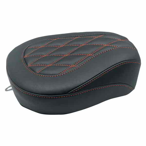 取寄せ ワイドトリッパー パッセンジャーシート - ブラック、アメリカンビューティーレッドステッチ マスタング Wide Tripper? Passenger Seat - Black w/ American Beauty Red Stitching 76648AB 08011378