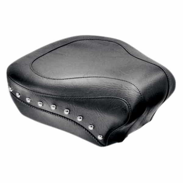 取寄せ ワイドリアシート - スタッド付き - ブラック - ソフテイル 84-99 マスタング Wide Rear Seat - Studded - Black - Softail '84-'99 75509 08020460