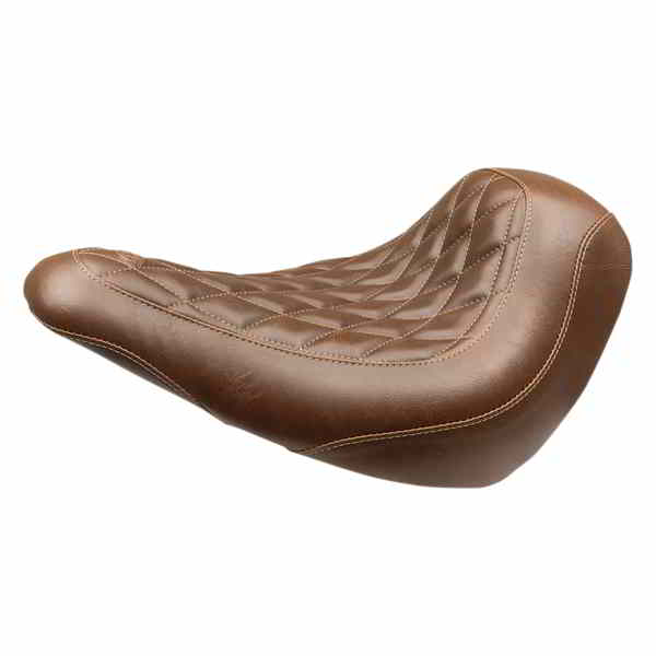 取寄せ トリッパーソロシート マスタング Seat - Wide Tripper? Solo - without Backrest - Diamond - Brown 83041 08021246