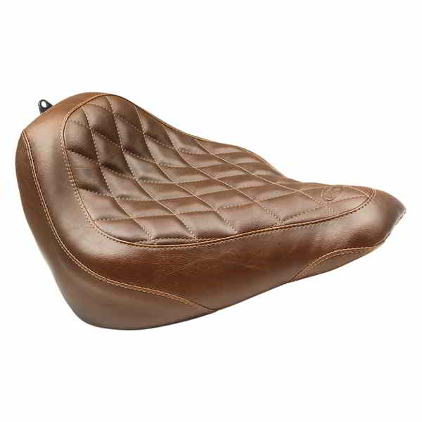 取寄せ トリッパーソロシート マスタング Seat - Wide Tripper? Solo - without Backrest - Diamond - Brown 83053 08021252