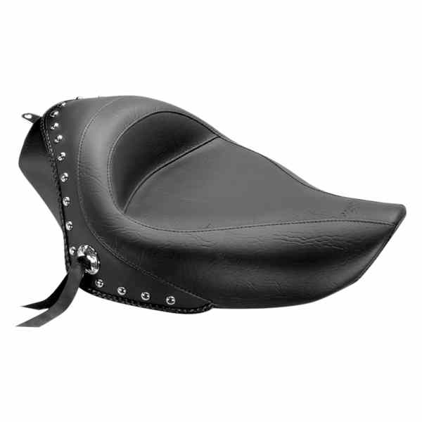 取寄せ スタッズ付きビニールソロシート マスタング Solo Studded Seat - XL '04+ 76156 08040293