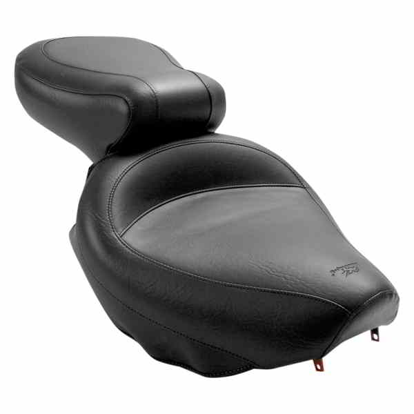 取寄せ ビンテージワイド2アップツーリングシート マスタング Seat - Vintage - Wide - Touring - Without Driver Backrest - Two-Piece - Smooth - Black - Suzuki 75285 08100387