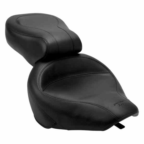 取寄せ ビンテージワイド2アップツーリングシート マスタング Seat - Vintage - Wide - Touring - Without Driver Backrest - One-Piece - Smooth - Black - VN800 75933 08100398