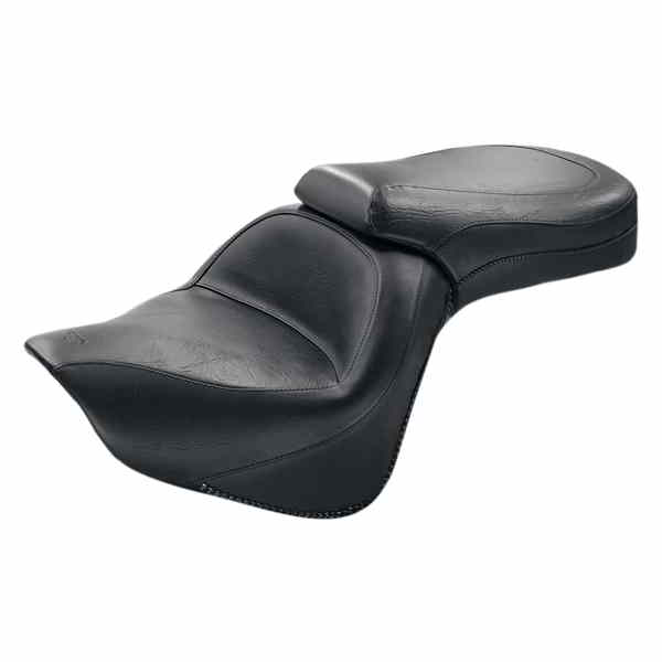 取寄せ ビンテージワイド2アップツーリングシート マスタング Seat - Vintage - Wide - Touring - Without Driver Backrest - One-Piece - Smooth - Black - VN900 76127 08100505