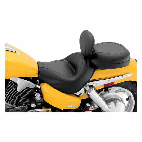 取寄せ ビンテージワイド2アップツーリングシート マスタング Seat - Vintage - Wide - Touring - With Driver Backrest - Two-Piece - Smooth - Black - VTX1300 79561 08100676