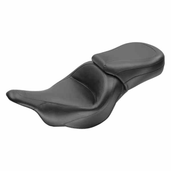 取寄せ ビンテージワイド2アップツーリングシート マスタング Seat - Vintage - Wide - Touring - Without Driver Backrest - One-Piece - Smooth - Black - Vulcan 76601 08100844