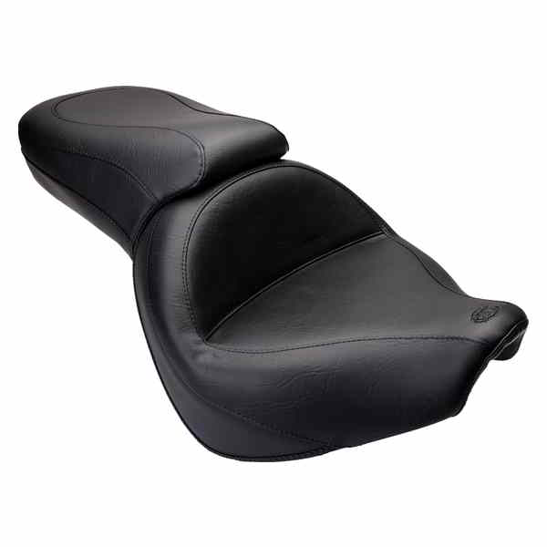 取寄せ ビンテージワイド2アップツーリングシート マスタング Seat - Vintage - Wide - Touring - Without Driver Backrest - One-Piece - Smooth - Black 76641 08101040