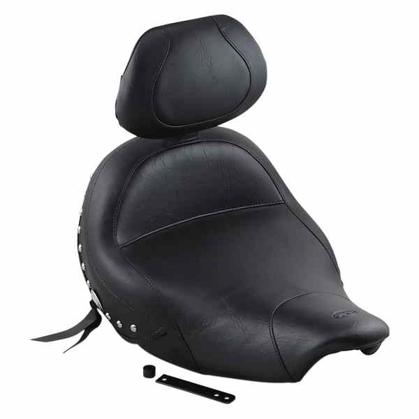 取寄せ ソロツーリングシート マスタング Solo Seat - Wide - Studded - Driver's Backrest - Indian '14-'23 79762 08101632