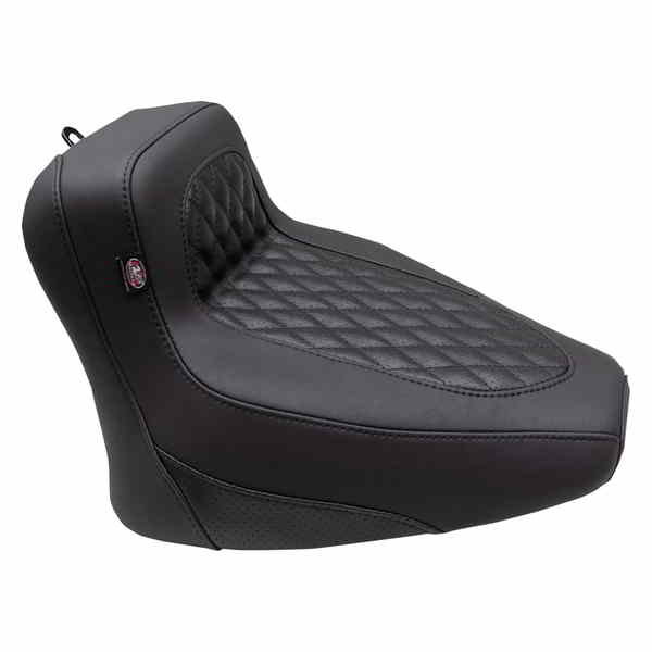 取寄せ スクエアバックソロシート マスタング Squareback Seat - Solo - Black - Diamond Stitch - Chief '22-'23 88201 08102381