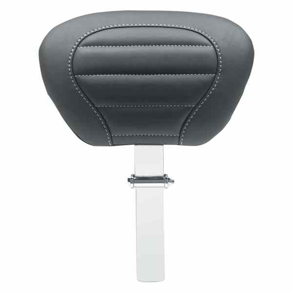 取寄せ デラックスツーリング取り外し可能ドライバーバックレスト - ブラック、ガンメタルステッチ マスタング Deluxe Touring Removable Driver Backrest - Black W/Gun Metal Stitching 79012GM 08220493