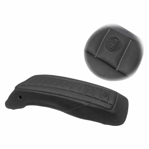 取寄せ サドルバッグ リッド カバー - ブラック/ガンメタル グレー - 14-21 FL マスタング Saddlebag Lid Covers - Black/Gunmetal Gray - '14-'21 FL 77640GM 35011907