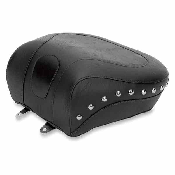 取寄せ ワイドリアシート - スタッド付き - ブラック - ソフテイル 84-99 マスタング Wide Rear Seat - Studded - Black - Softail '84-'99 79114 DS900234