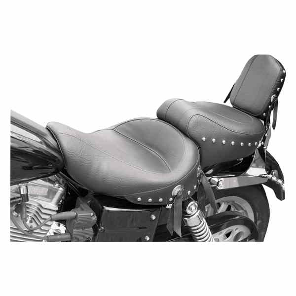 取寄せ スタッズ付き2アップシート マスタング Wide Studded Seat - FXDWG '96-'03 75530 DS905542