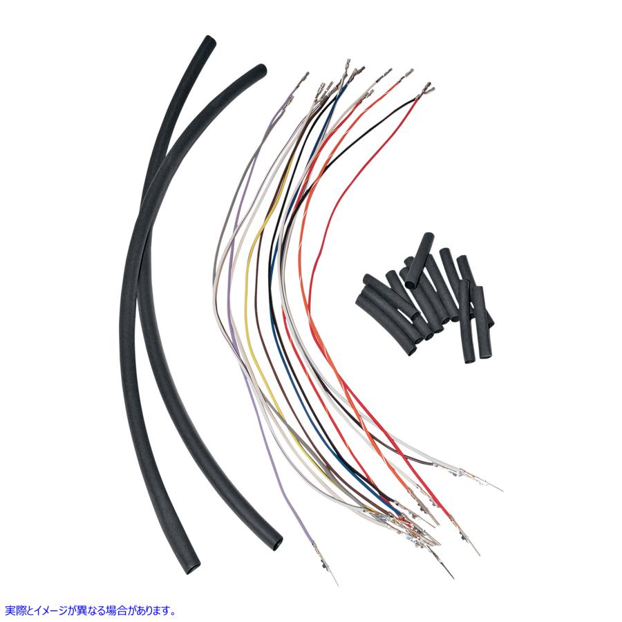取寄せ すぐにインストールできるハンドルバーワイヤーエクステンションキット ナムズ Handlebar Wiring Extension - 4 - '96-'06 FL NHCX-DB04 21200225