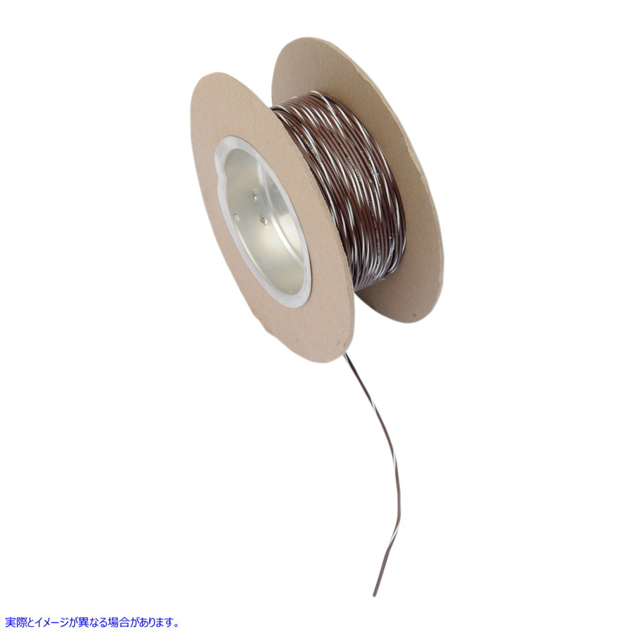 取寄せ OEMカラーワイヤースプール ナムズ 100' Wire Spool - 18 Gauge - Brown/White NWR-19-100 21200512