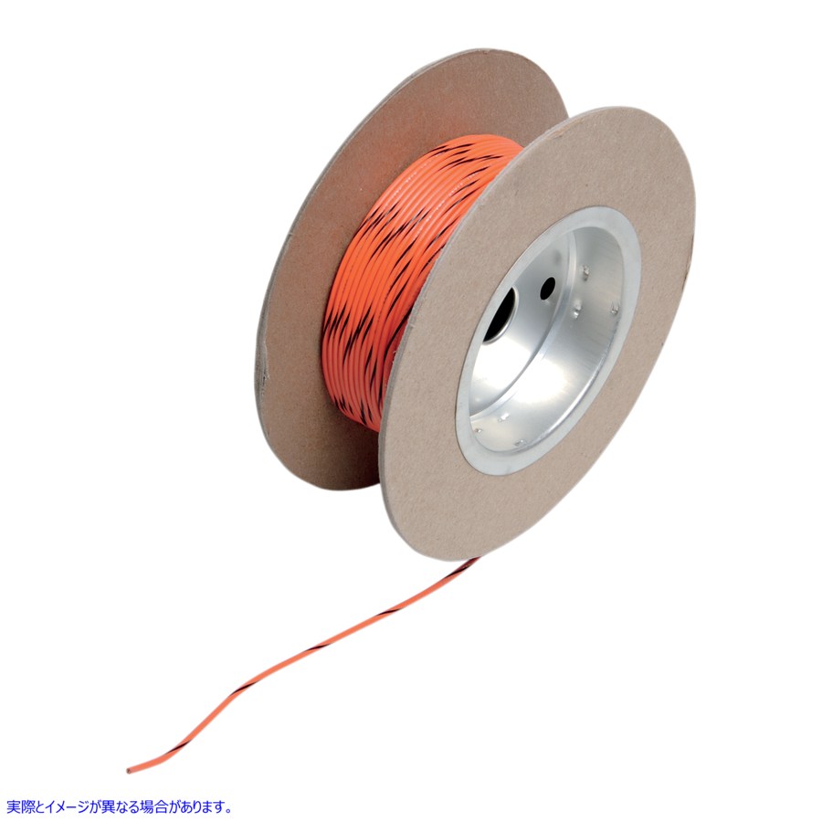 取寄せ OEMカラーワイヤースプール ナムズ 100' Wire Spool - 18 Gauge - Orange/Black NWR-30-100 21200517