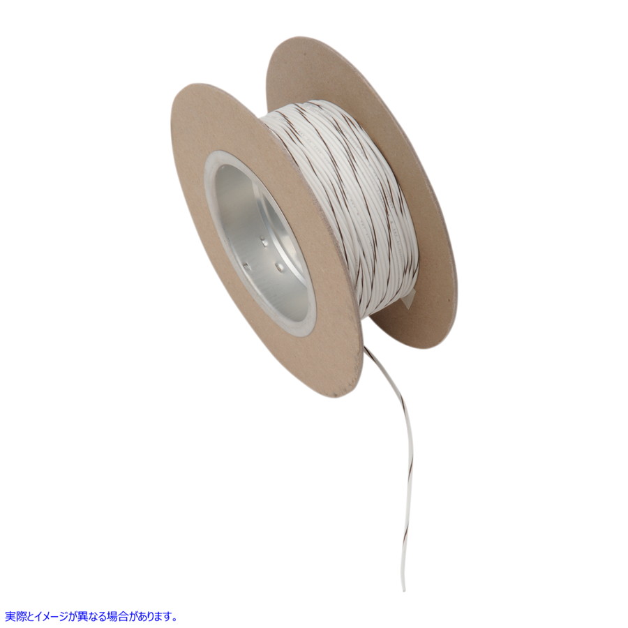 取寄せ OEMカラーワイヤースプール ナムズ 100' Wire Spool - 18 Gauge - White/Brown NWR-91-100 21200525