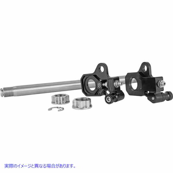 取寄せ 車軸アジャスターキット パフォーマンスマシーン (PM) Axle Adjuster Kit - Black - Rear 0117-0028M-B 02141991