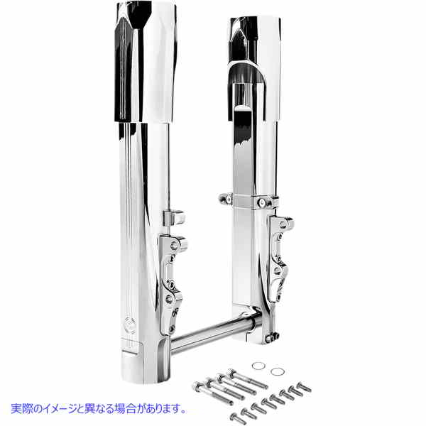 取寄せ Phatour 180フロントワイドタイヤキット パフォーマンスマシーン (PM) Lower Fork Leg - Chrome - Dual Disc 0208-2173-CH 04030172