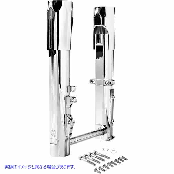 取寄せ Phatour 180フロントワイドタイヤキット パフォーマンスマシーン (PM) Lower Fork Leg - Chrome - Single Disc 0208-2174-CH 04030174