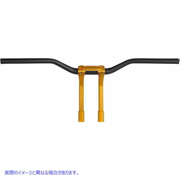 取寄せ ファトバー＆ライザーキット パフォーマンスマシーン (PM) Handlebar Assembly - External Wiring - Gold Ops 0208-2186M-SMG 06021238