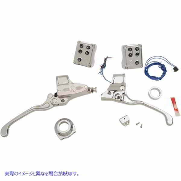 取寄せ ハンドルバーコントロールキット パフォーマンスマシーン (PM) Handlebar Control Set - Cable - 9/16 Master Cylinder - Chrome 0062-4021-CH 06101676