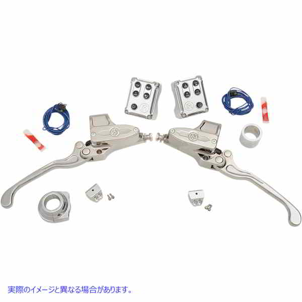 取寄せ ハンドルバーコントロールキット パフォーマンスマシーン (PM) Handlebar Control Set - Hydraulic - 9/16 Master Cylinder - Chrome 0062-4022-CH 06101678