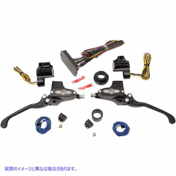 取寄せ 缶バスハンドルバーコントロールキット パフォーマンスマシーン (PM) Handlebar Controls - Hydraulic - 9/16 Master Cylinder - Black 0062-4025-BM 06101732