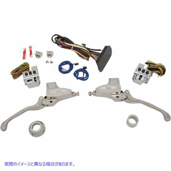 取寄せ 缶バスハンドルバーコントロールキット パフォーマンスマシーン (PM) Handlebar Controls - Hydraulic - 9/16 Master Cylinder - Chrome 0062-4025-CH 06101733