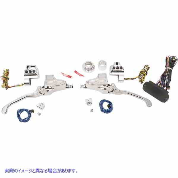 取寄せ 缶バスハンドルバーコントロールキット パフォーマンスマシーン (PM) Handlebar Controls - Hydraulic - 11/16 Master Cylinder - Chrome 0062-4026-CH 06101735