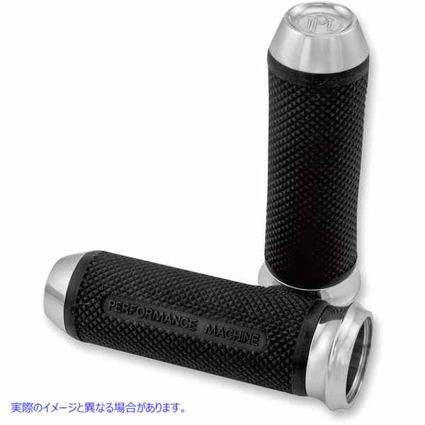 取寄せ グリップ - エリート - ケーブル - クローム パフォーマンスマシーン (PM) Grips - Elite - Cable - Chrome 0063-2027-CH 06300952