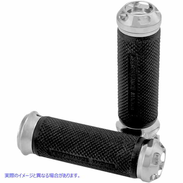 取寄せ グリップ - アペックス - エリート - ケーブル - クローム パフォーマンスマシーン (PM) Grips - Apex - Elite - Cable - Chrome 0063-2043-CH 06301058